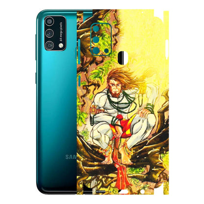 Samsung M/F/Note/Flip and C Phone Skins (All Models) - Lord Hanuman - 3D Embossed Finish (L-152) Samsung Galaxy F41