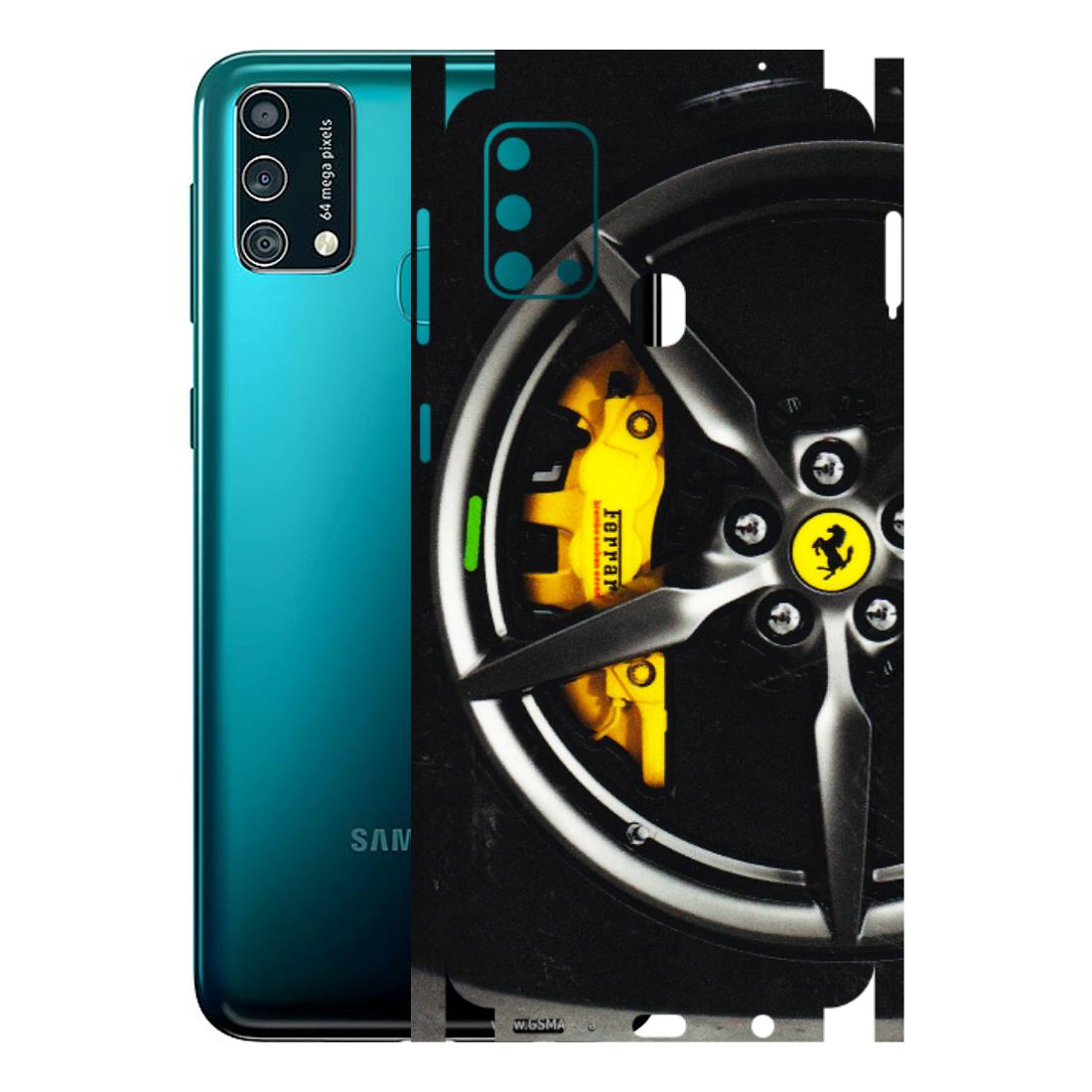 Samsung M/F/Note/Flip and C Phone Skins (All Models) - Ferrari Wheel Alloy - 3D Embossed Finish (L-173) Samsung Galaxy F41