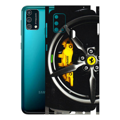 Samsung M/F/Note/Flip and C Phone Skins (All Models) - Ferrari Wheel Alloy - 3D Embossed Finish (L-173) Samsung Galaxy F41