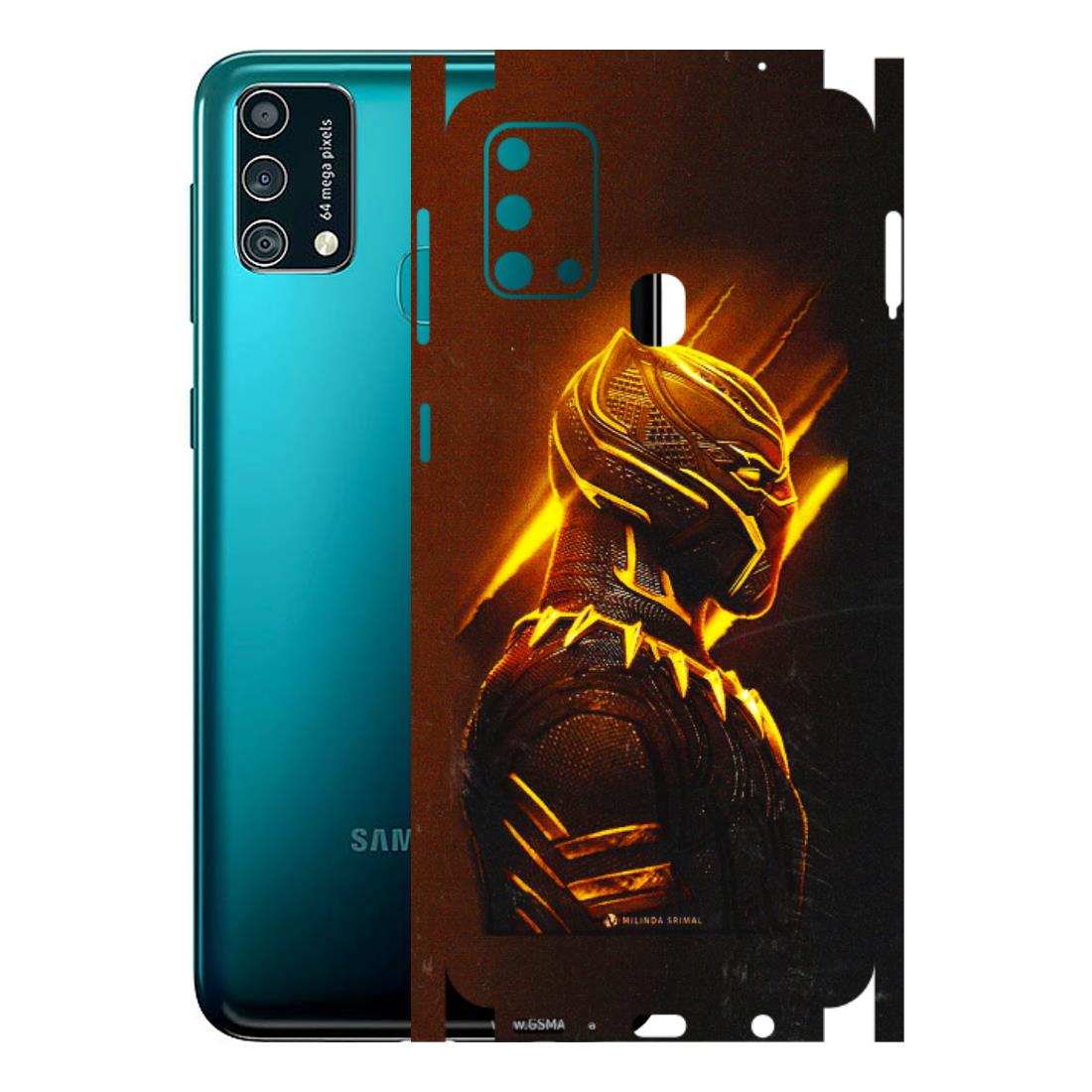 Samsung M/F/Note/Flip and C Phone Skins (All Models) - Gold Black Panther - 3D Embossed Finish (L-181) Samsung Galaxy F41