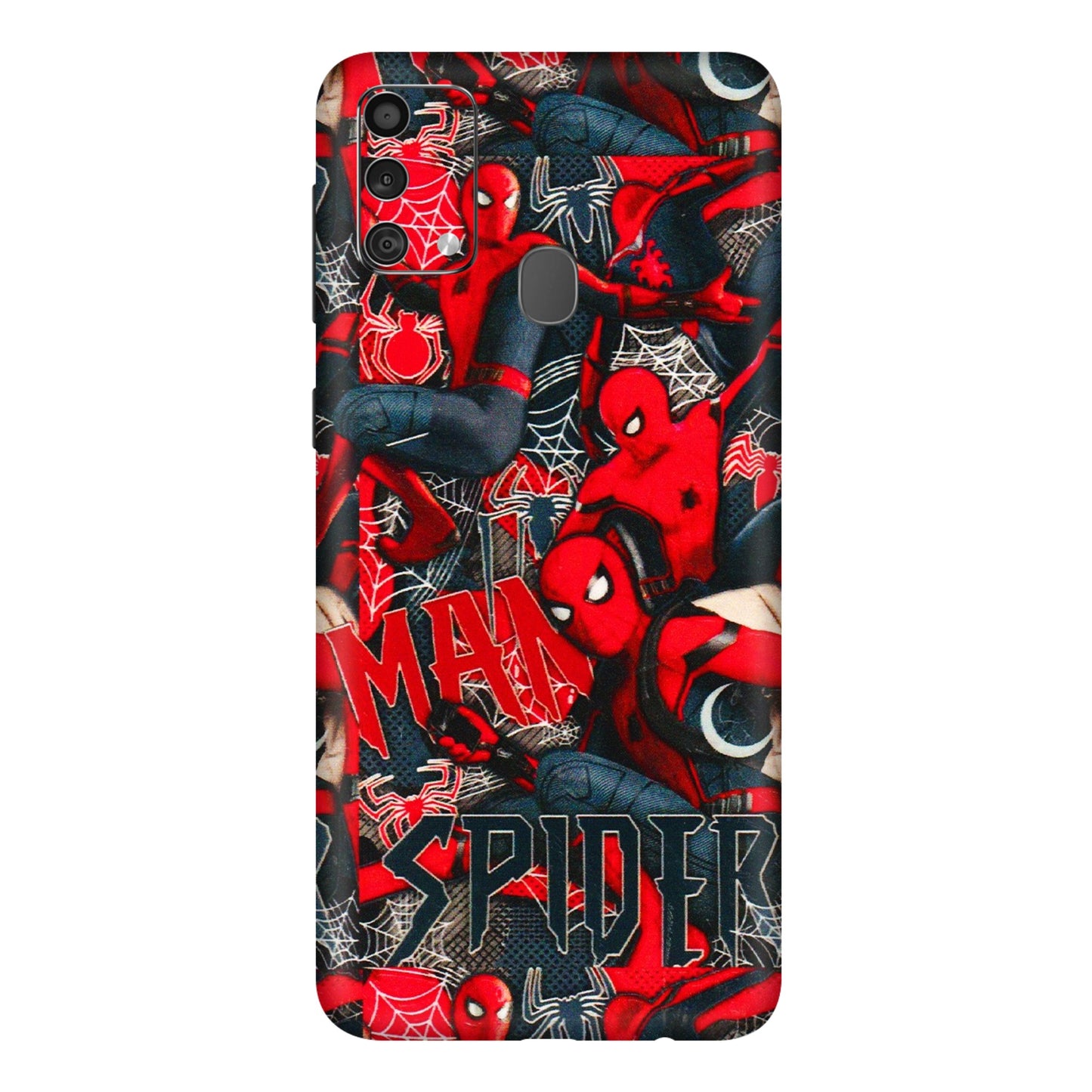Samsung M/F/Note/Flip and C Phone Skins (All Models) - SpiderMan Cool - 3D Embossed Finish (L-188) Samsung Galaxy F41