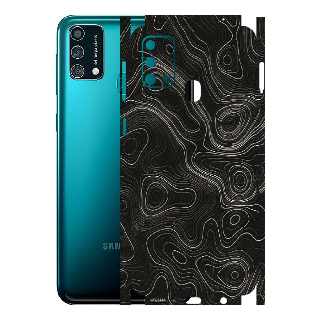 Samsung M/F/Note/Flip and C Phone Skins (All Models) - Black Swirl - 3D Embossed Finish (L-196) Samsung Galaxy F41
