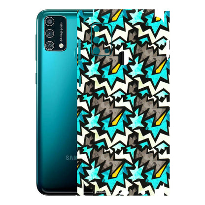 Samsung M/F/Note/Flip and C Phone Skins (All Models) - Funky Zig Zag - 3D Embossed Finish (L-223) Samsung Galaxy F41
