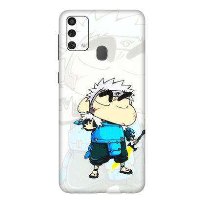 Samsung M/F/Note/Flip and C Phone Skins (All Models) - Angry Young Shinchan - 3D Embossed Finish (L-226) Samsung Galaxy F41