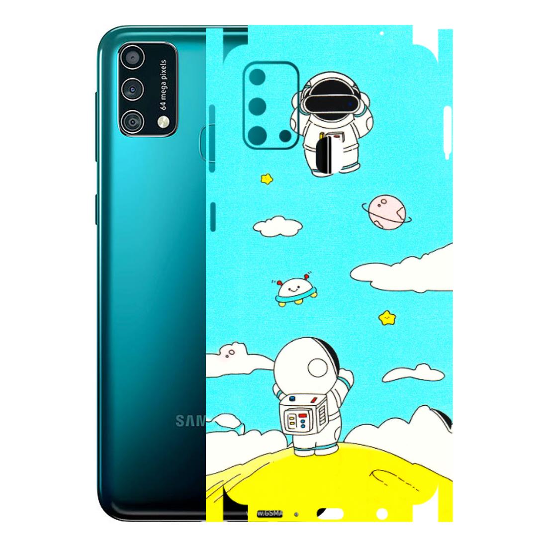 Samsung M/F/Note/Flip and C Phone Skins (All Models) - Blue Skies Astro Float - 3D Embossed Finish (L-230) Samsung Galaxy F41
