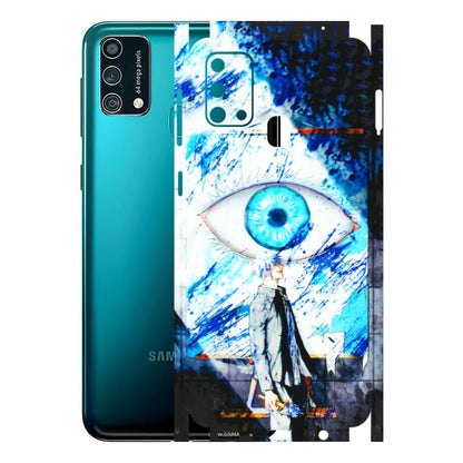 Samsung M/F/Note/Flip and C Phone Skins (All Models) - Gojo Satoru evil eye - 3D Embossed Finish (L-239) Samsung Galaxy F41