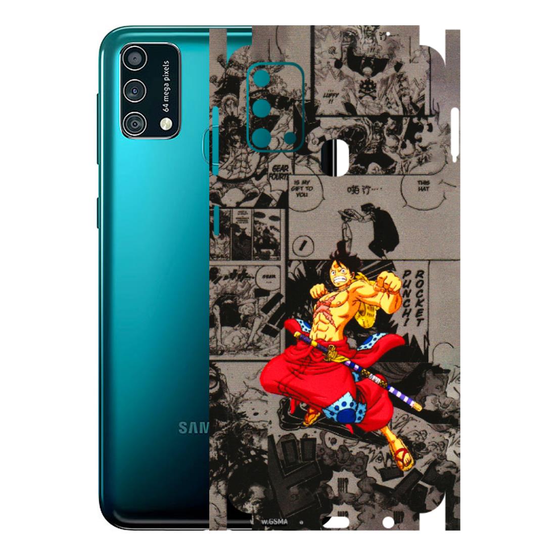 Samsung M/F/Note/Flip and C Phone Skins (All Models) - One Piece Rocket Punch Manga - 3D Embossed Finish (L-25) Samsung Galaxy F41