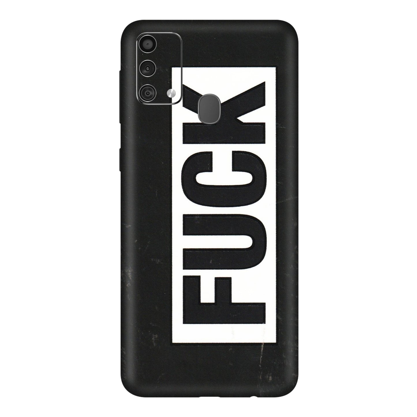 Samsung M/F/Note/Flip and C Phone Skins (All Models) - The F Word - 3D Embossed Finish (L-255) Samsung Galaxy F41