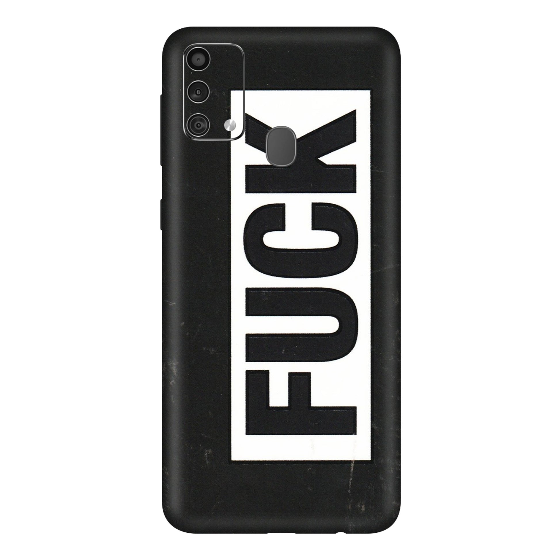 Samsung M/F/Note/Flip and C Phone Skins (All Models) - The F Word - 3D Embossed Finish (L-255) Samsung Galaxy F41