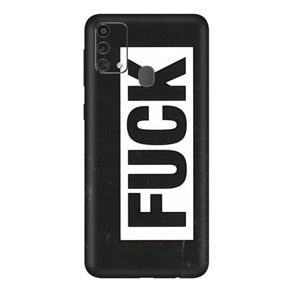 Samsung M/F/Note/Flip and C Phone Skins (All Models) - The F Word - 3D Embossed Finish (L-255) Samsung Galaxy F41