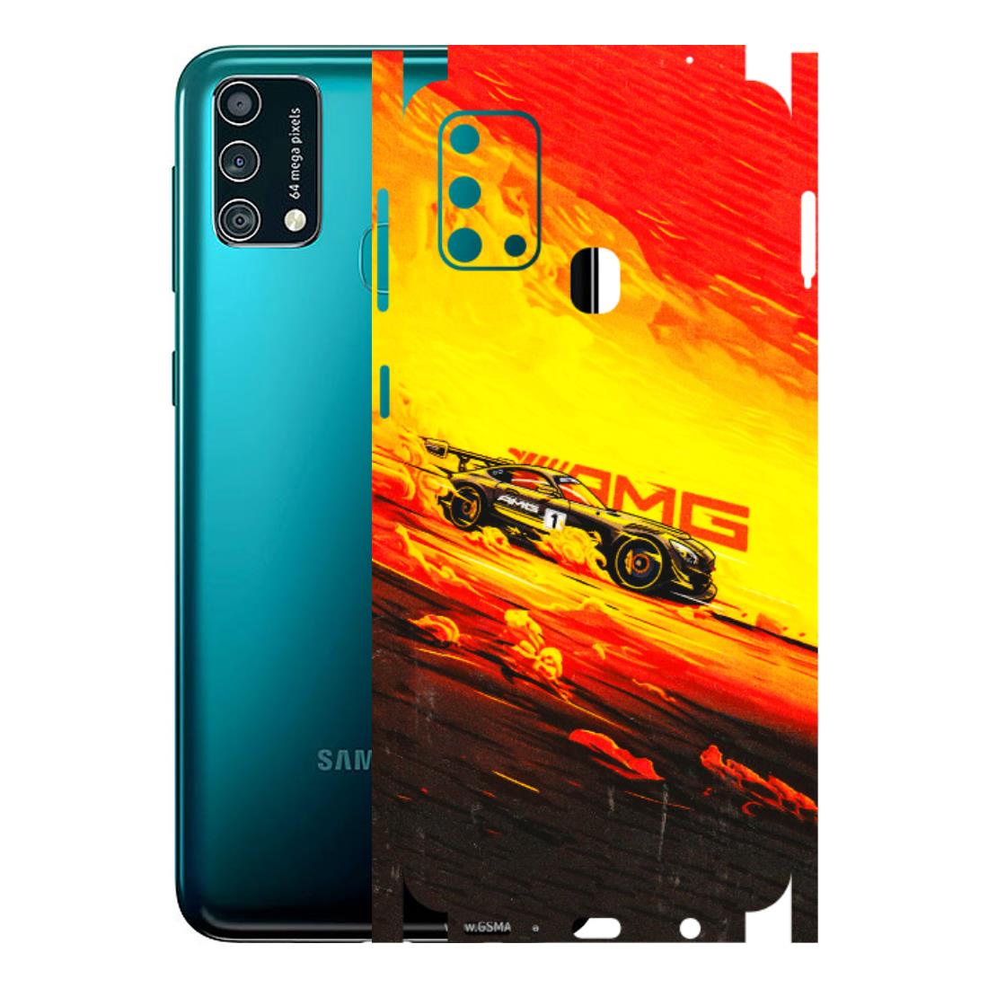 Samsung M/F/Note/Flip and C Phone Skins (All Models) - AMG Car Speed Cover - 3D Embossed Finish (L-256) Samsung Galaxy F41