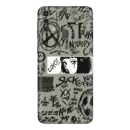 Samsung M/F/Note/Flip and C Phone Skins (All Models) - Never Have Love Anime - 3D Embossed Finish (L-260) Samsung Galaxy F41