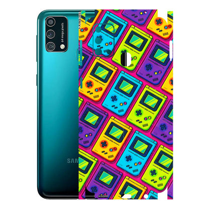 Samsung M/F/Note/Flip and C Phone Skins (All Models) - Gameboy Colourful - 3D Embossed Finish (L-266) Samsung Galaxy F41