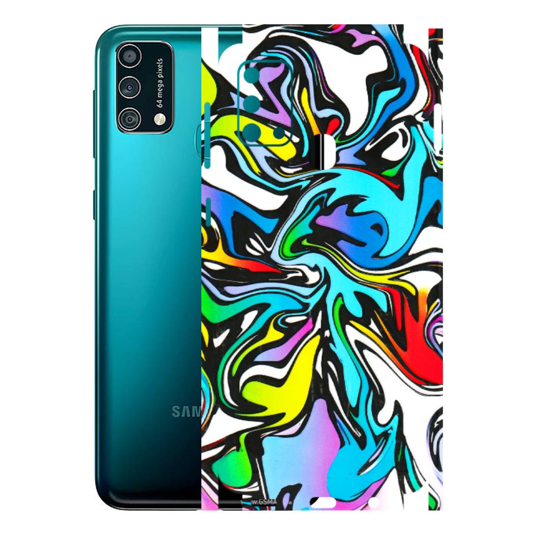 Samsung M/F/Note/Flip and C Phone Skins (All Models) - Abstract Colour Paints - 3D Embossed Finish (L-271) Samsung Galaxy F41