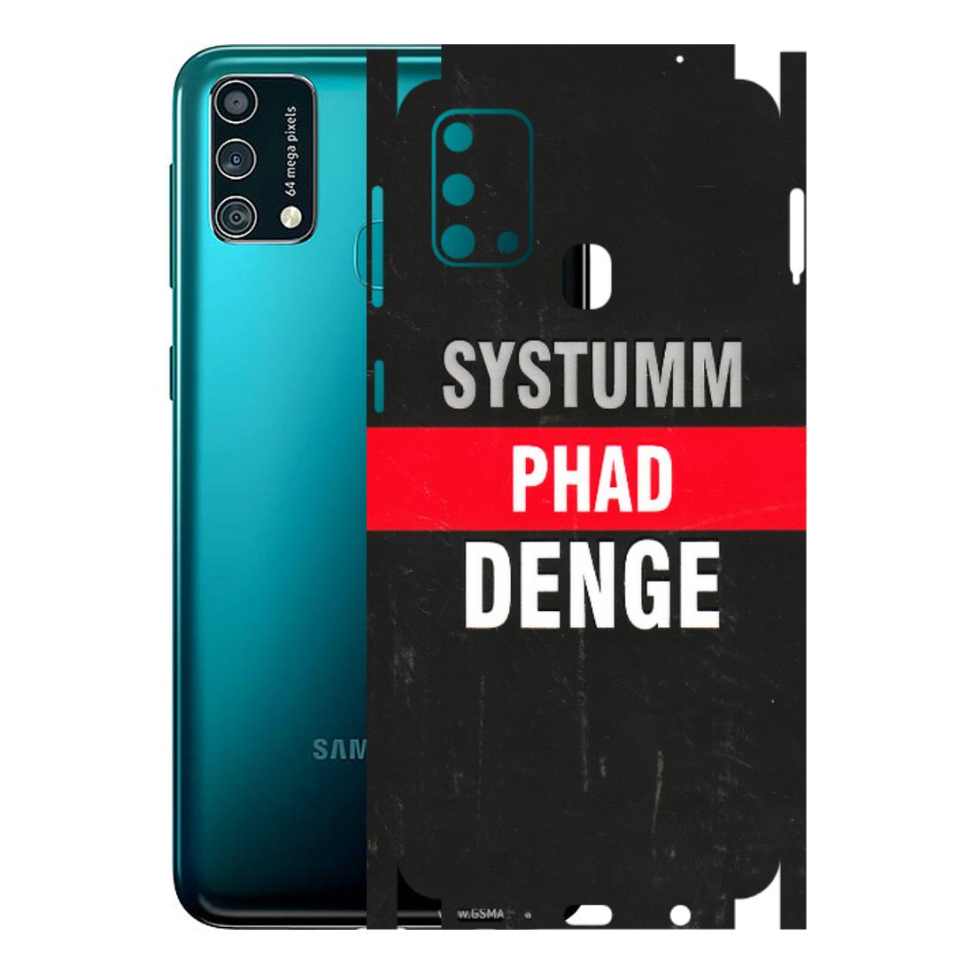 Samsung M/F/Note/Flip and C Phone Skins (All Models) - Systumm Phad Denge - 3D Embossed Finish (L-278) Samsung Galaxy F41