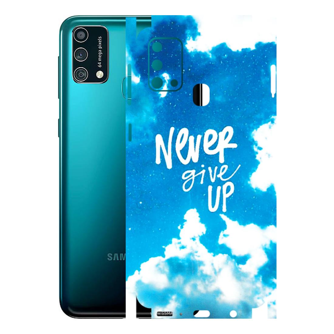 Samsung M/F/Note/Flip and C Phone Skins (All Models) - Never Give Up - 3D Embossed Finish (L-279) Samsung Galaxy F41