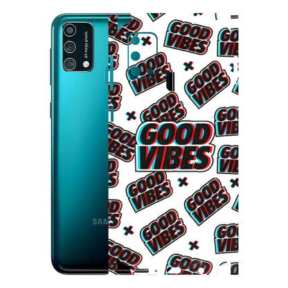 Samsung M/F/Note/Flip and C Phone Skins (All Models) - Good Vibes - 3D Embossed Finish (L-282) Samsung Galaxy F41