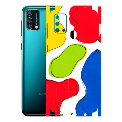 Samsung M/F/Note/Flip and C Phone Skins (All Models) - RGB Colour Paint - 3D Embossed Finish (L-284) Samsung Galaxy F41