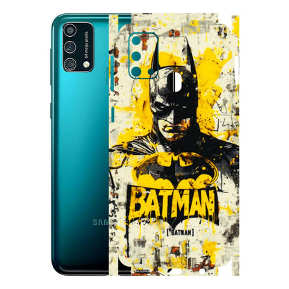 Samsung M/F/Note/Flip and C Phone Skins (All Models) - Batman Yellow BT - 3D Embossed Finish (L-304) Samsung Galaxy F41
