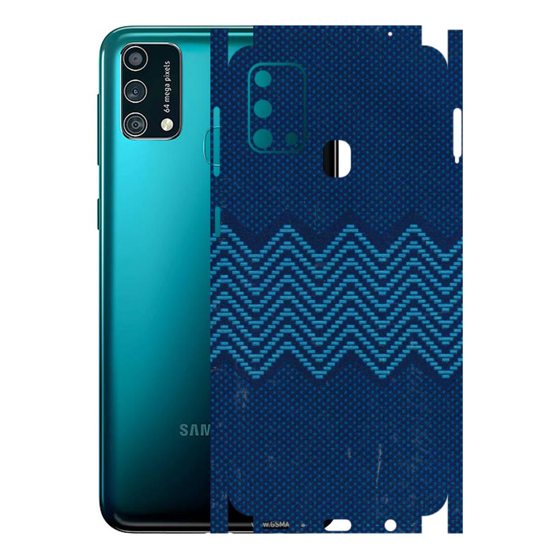 Samsung M/F/Note/Flip and C Phone Skins (All Models) - Blue Sober Waves - 3D Embossed Finish (L-306) Samsung Galaxy F41