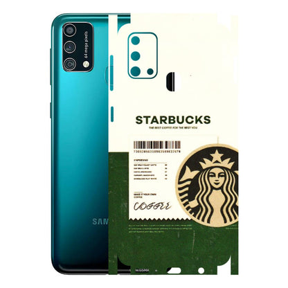 Samsung M/F/Note/Flip and C Phone Skins (All Models) - Starbucks Barcode - 3D Embossed Finish (L-308) Samsung Galaxy F41