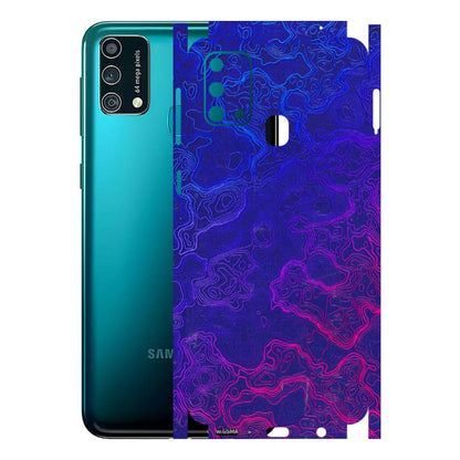 Samsung M/F/Note/Flip and C Phone Skins (All Models) - Purple Ripples Swirl - 3D Embossed Finish (L-314) Samsung Galaxy F41