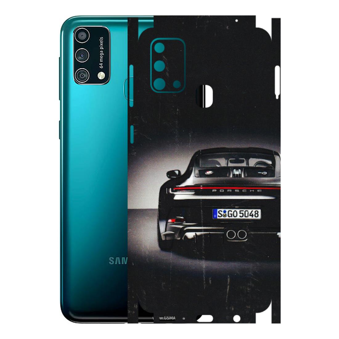 Samsung M/F/Note/Flip and C Phone Skins (All Models) - New Black Porsche GT3 - 3D Embossed Finish (L-327) Samsung Galaxy F41
