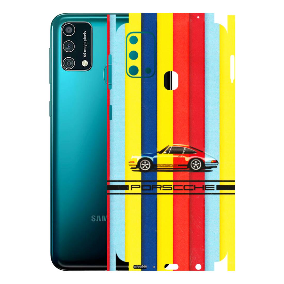 Samsung M/F/Note/Flip and C Phone Skins (All Models) - Multicolour Porche - 3D Embossed Finish (L-39) Samsung Galaxy F41