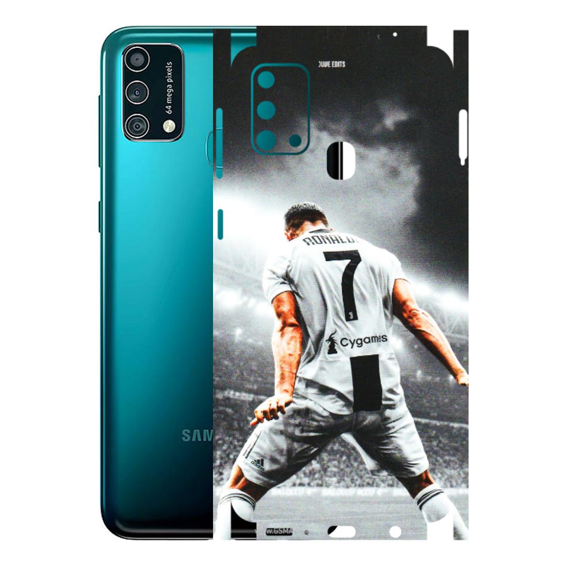 Samsung M/F/Note/Flip and C Phone Skins (All Models) - Ronaldo CR7 Crazy - 3D Embossed Finish (L-44) Samsung Galaxy F41