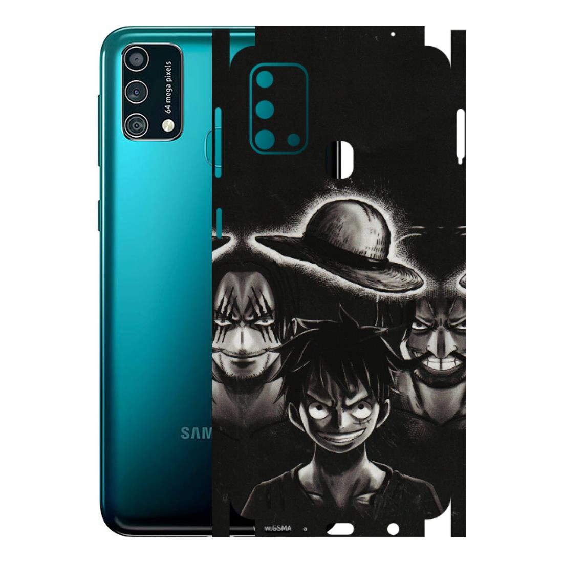 Samsung M/F/Note/Flip and C Phone Skins (All Models) - Black Luffy Hat - 3D Embossed Finish (L-57) Samsung Galaxy F41