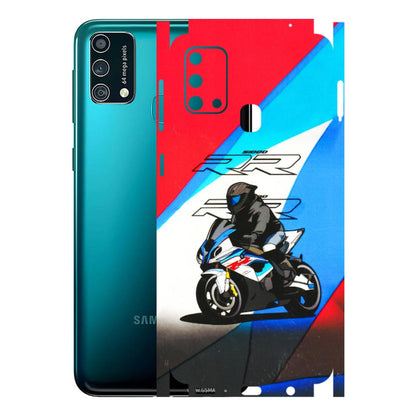 Samsung M/F/Note/Flip and C Phone Skins (All Models) - Bikers Love - 3D Embossed Finish (L-58) Samsung Galaxy F41