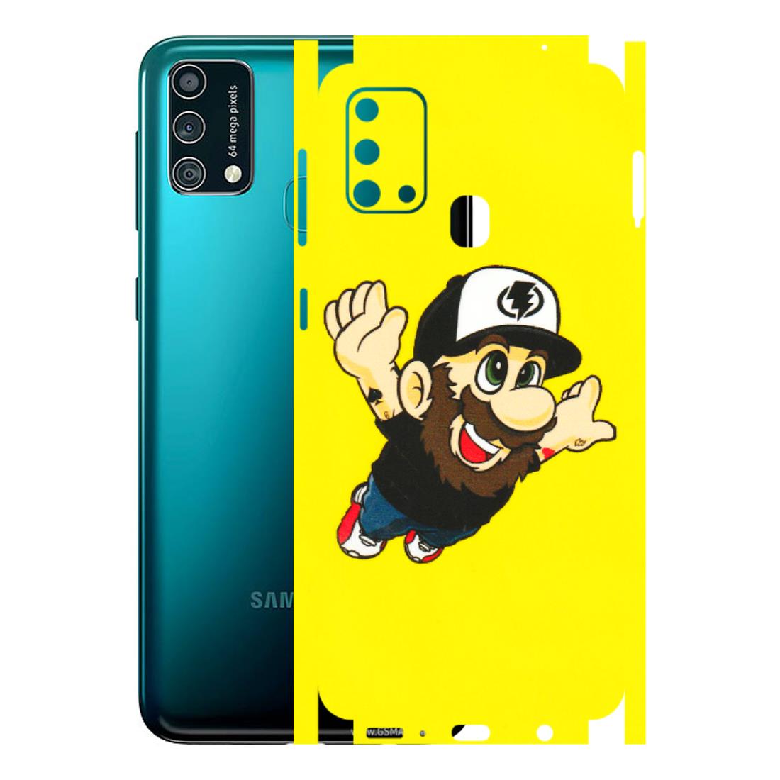 Samsung M/F/Note/Flip and C Phone Skins (All Models) - Flying Beardo - 3D Embossed Finish (L-60) Samsung Galaxy F41