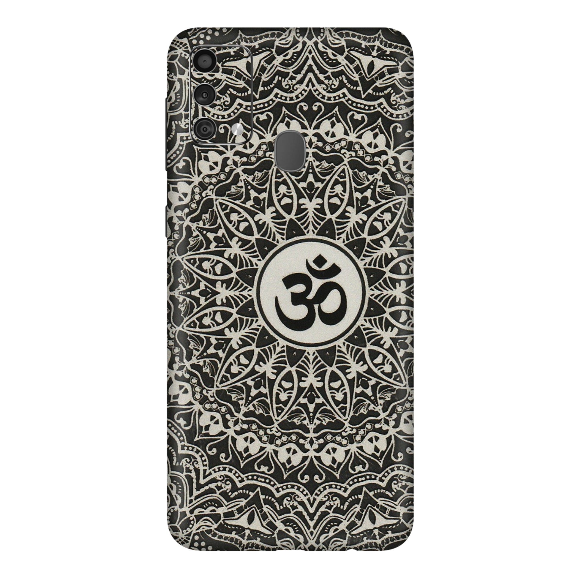 Samsung M/F/Note/Flip and C Phone Skins (All Models) - Aum Elegant Mandala - 3D Embossed Finish (L-62) Samsung Galaxy F41