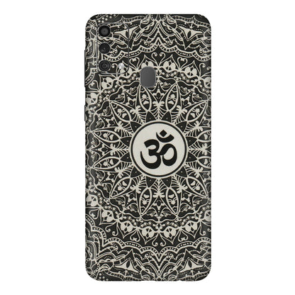 Samsung M/F/Note/Flip and C Phone Skins (All Models) - Aum Elegant Mandala - 3D Embossed Finish (L-62) Samsung Galaxy F41