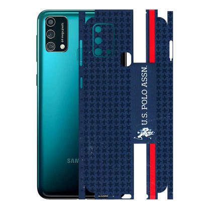 Samsung M/F/Note/Flip and C Phone Skins (All Models) - US POLO Designer Brand - 3D Embossed Finish (L-65) Samsung Galaxy F41
