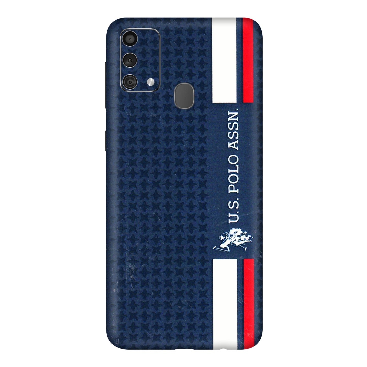 Samsung M/F/Note/Flip and C Phone Skins (All Models) - US POLO Designer Brand - 3D Embossed Finish (L-65) Samsung Galaxy F41