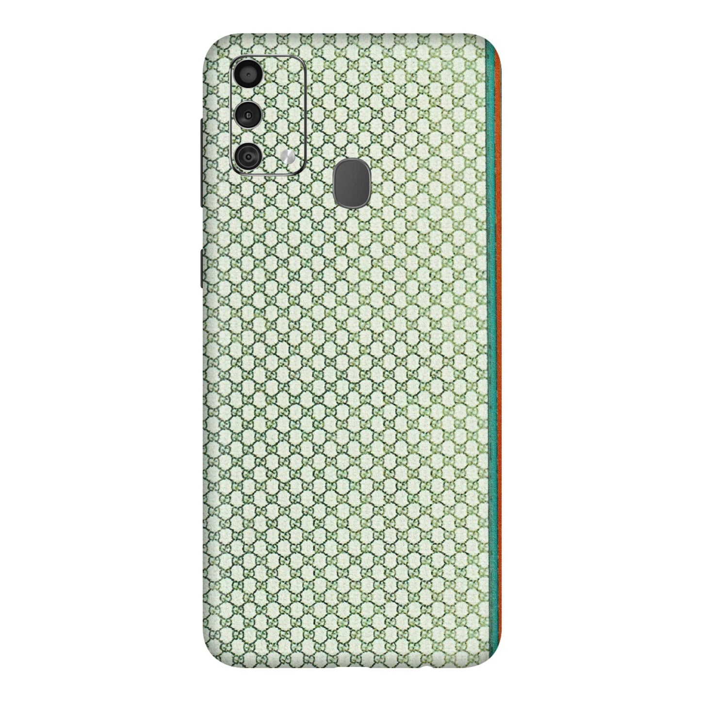 Samsung M/F/Note/Flip and C Phone Skins (All Models) - Gucci Fabric Pattern - 3D Embossed Finish (L-73) Samsung Galaxy F41