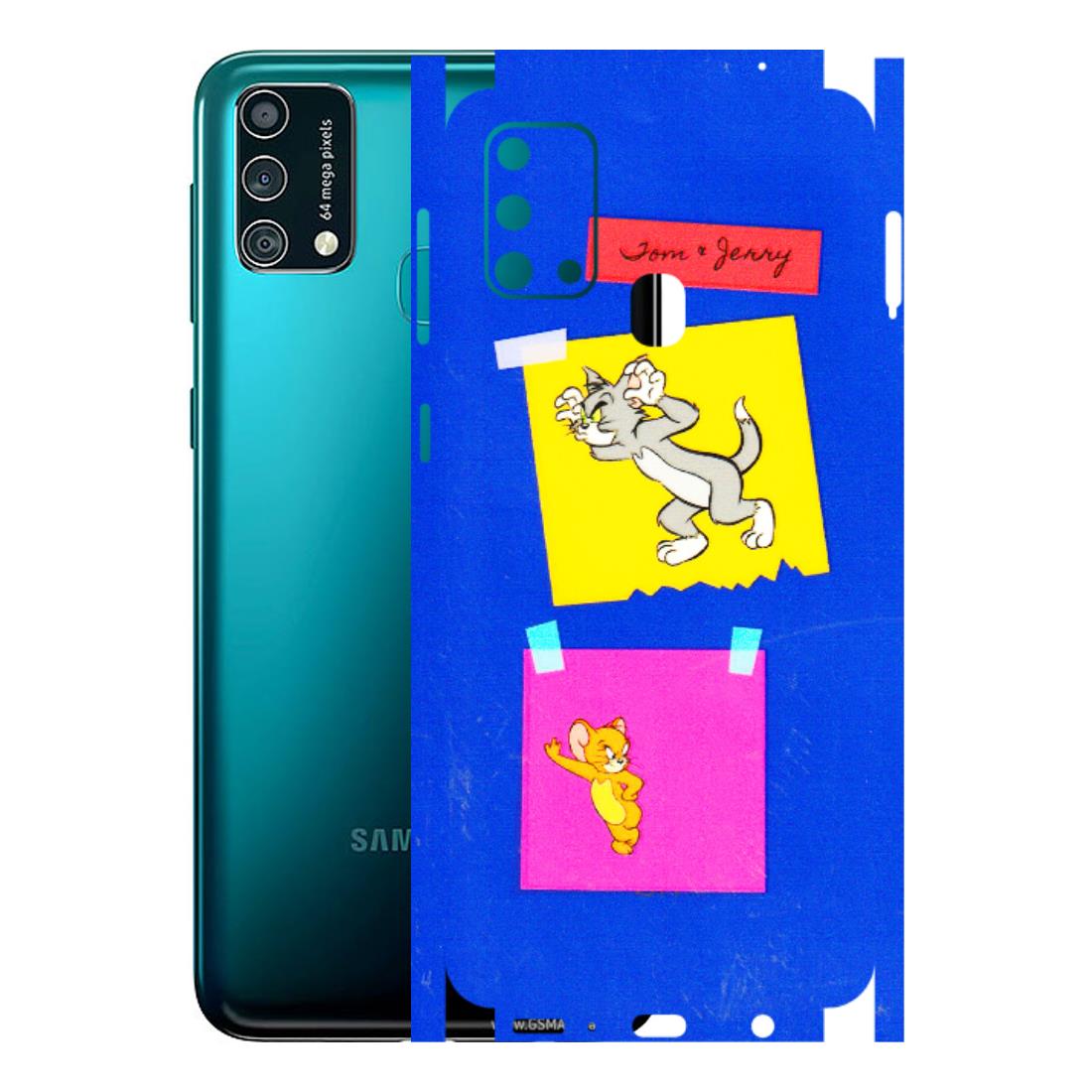 Samsung M/F/Note/Flip and C Phone Skins (All Models) - Tom N Jerry Sticky Notes - 3D Embossed Finish (L-88) Samsung Galaxy F41