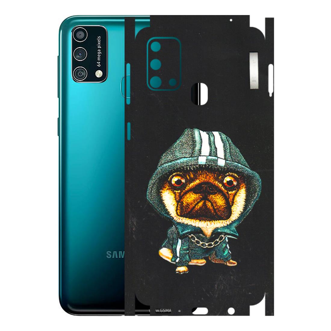 Samsung M/F/Note/Flip and C Phone Skins (All Models) - Puppy N Hoodie - 3D Embossed Finish (L-90) Samsung Galaxy F41