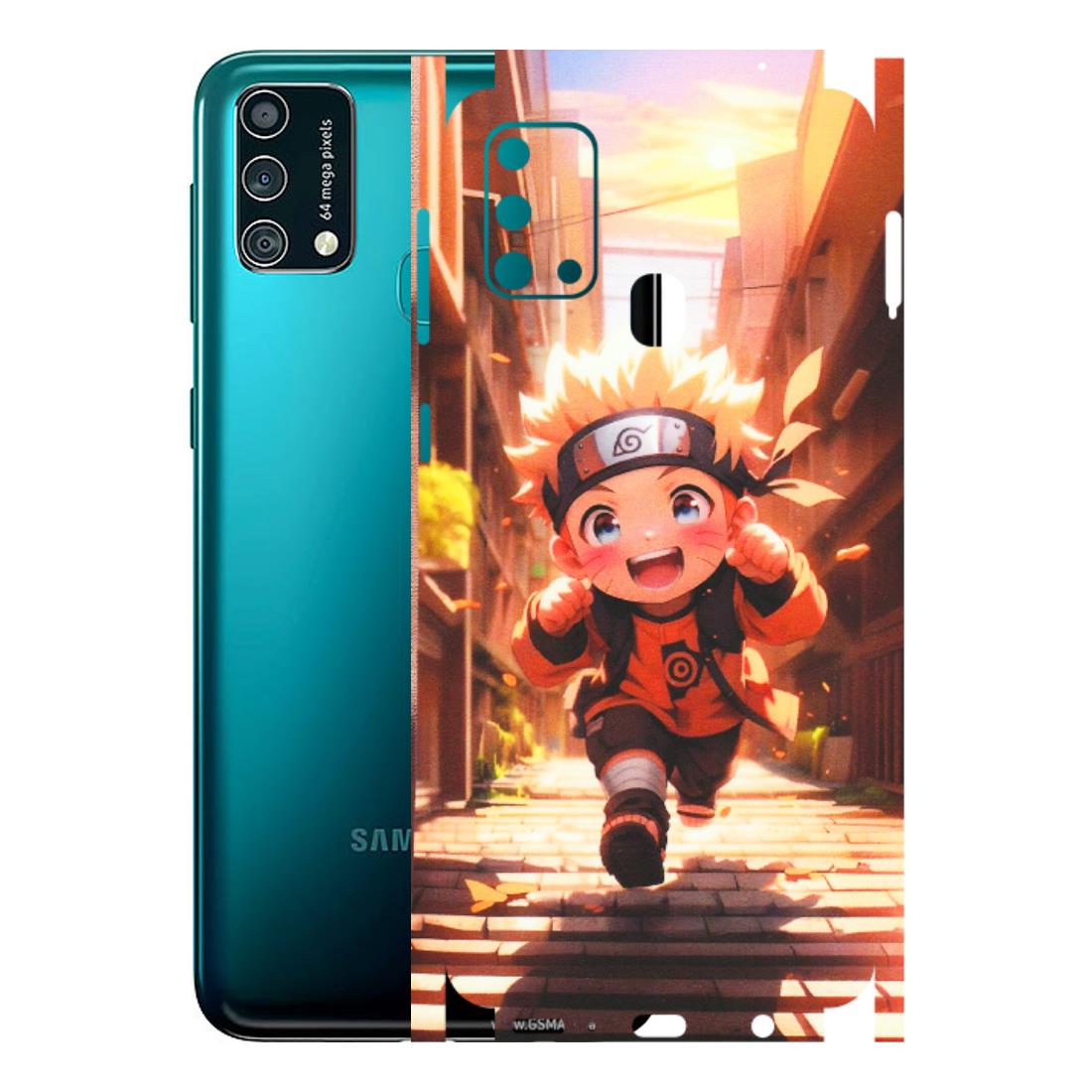Samsung M/F/Note/Flip and C Phone Skins (All Models) - Naruto Cute Toon Running - Matte Finish (M-04) Samsung Galaxy F41
