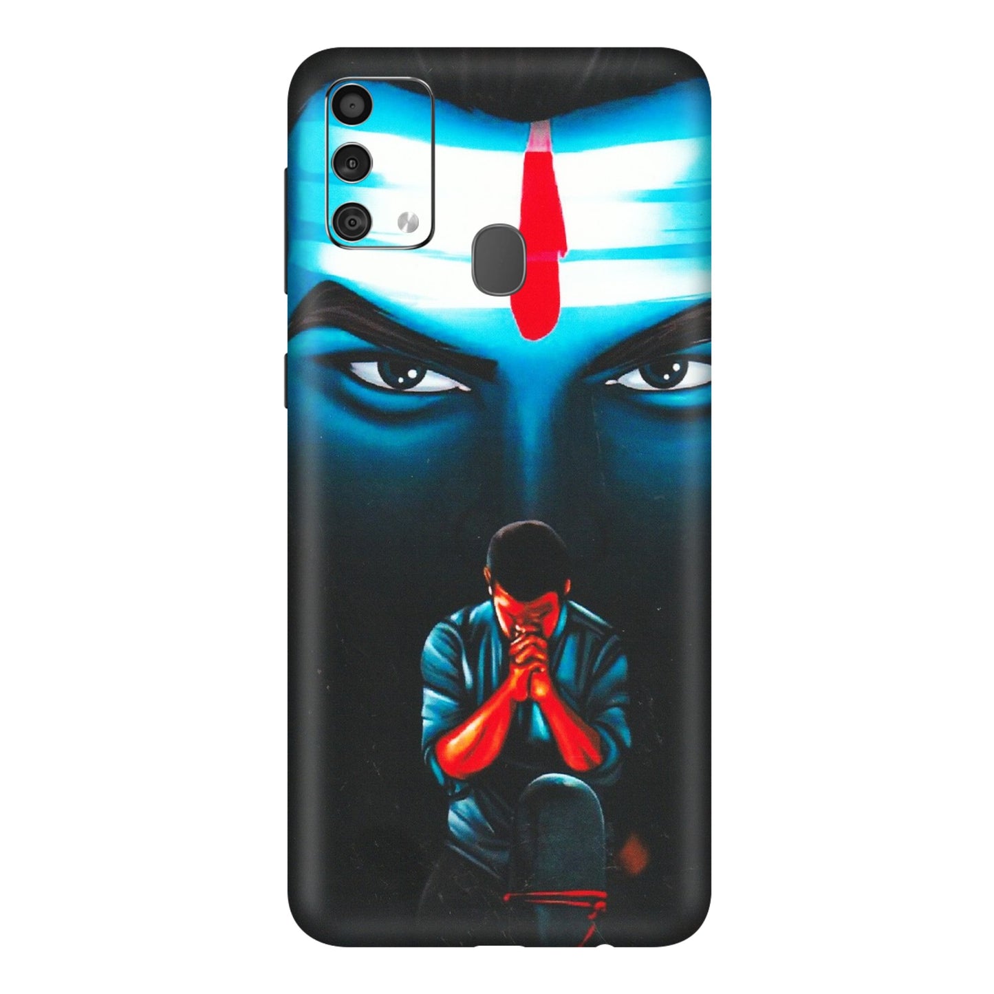 Samsung M/F/Note/Flip and C Phone Skins (All Models) - Mahakal Bhakt - Matte Finish (M-112) Samsung Galaxy F41