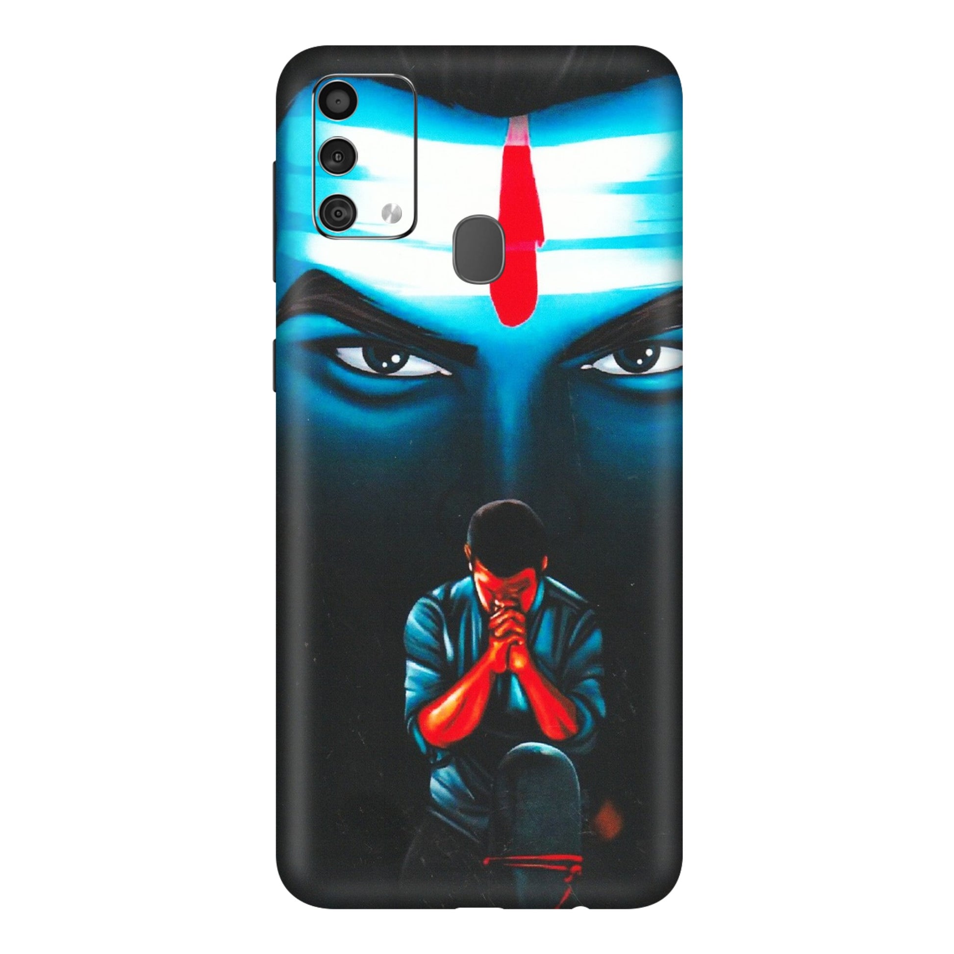 Samsung M/F/Note/Flip and C Phone Skins (All Models) - Mahakal Bhakt - Matte Finish (M-112) Samsung Galaxy F41