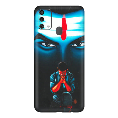 Samsung M/F/Note/Flip and C Phone Skins (All Models) - Mahakal Bhakt - Matte Finish (M-112) Samsung Galaxy F41
