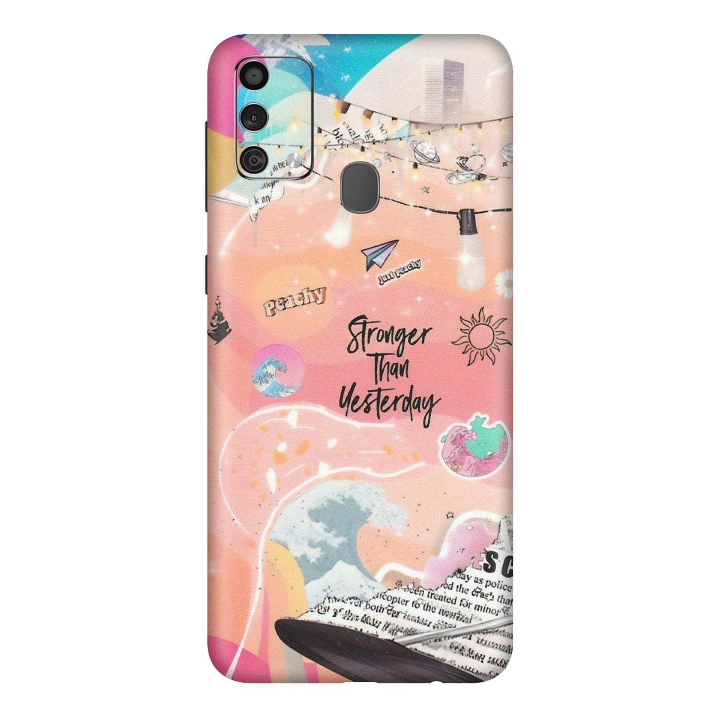 Samsung M/F/Note/Flip and C Phone Skins (All Models) - Stronger Then Yesterday - Matte Finish (M-128) Samsung Galaxy F41