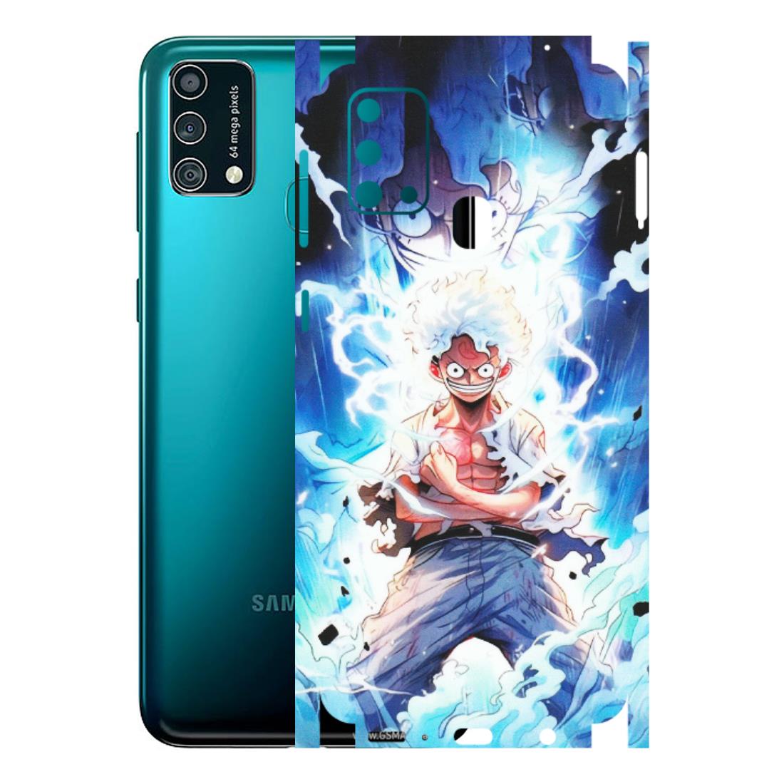 Samsung M/F/Note/Flip and C Phone Skins (All Models) - Blue Thunder Luffy Anime - Matte Finish (M-132) Samsung Galaxy F41