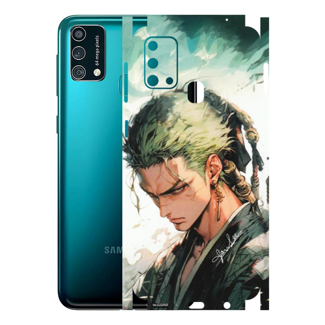 Samsung M/F/Note/Flip and C Phone Skins (All Models) - New Roronoa Zoro One Picece Anime - Matte Finish (M-140) Samsung Galaxy F41