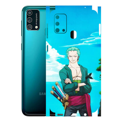 Samsung M/F/Note/Flip and C Phone Skins (All Models) - Cool Swordman Zoro Anime - Matte Finish (M-143) Samsung Galaxy F41