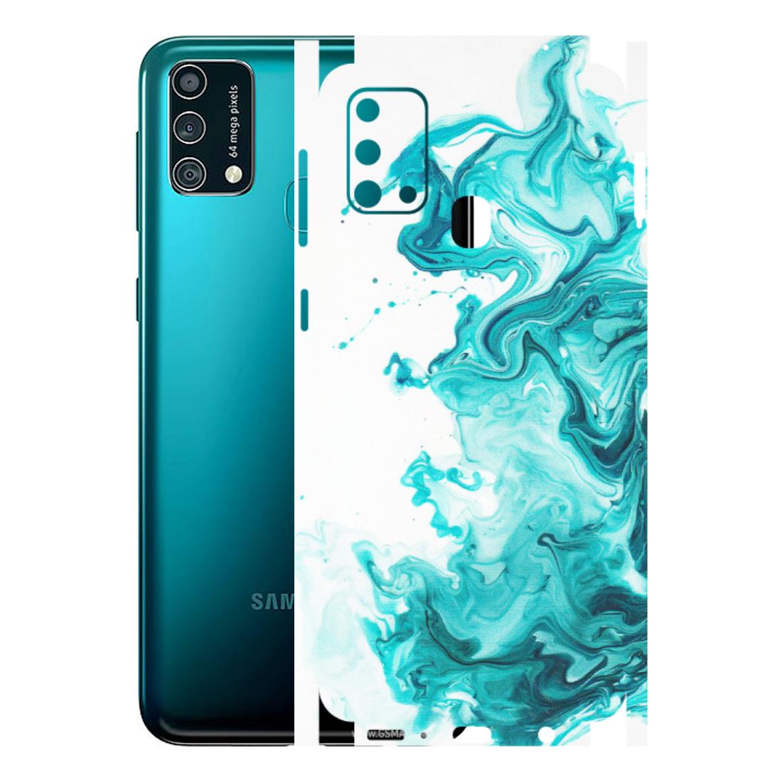 Samsung M/F/Note/Flip and C Phone Skins (All Models) - Sky Blue Abstract Colour - Matte Finish (M-146) Samsung Galaxy F41