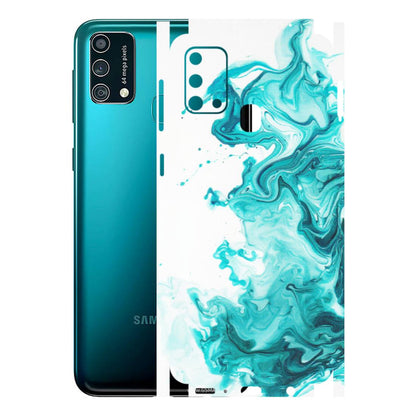 Samsung M/F/Note/Flip and C Phone Skins (All Models) - Sky Blue Abstract Colour - Matte Finish (M-146) Samsung Galaxy F41