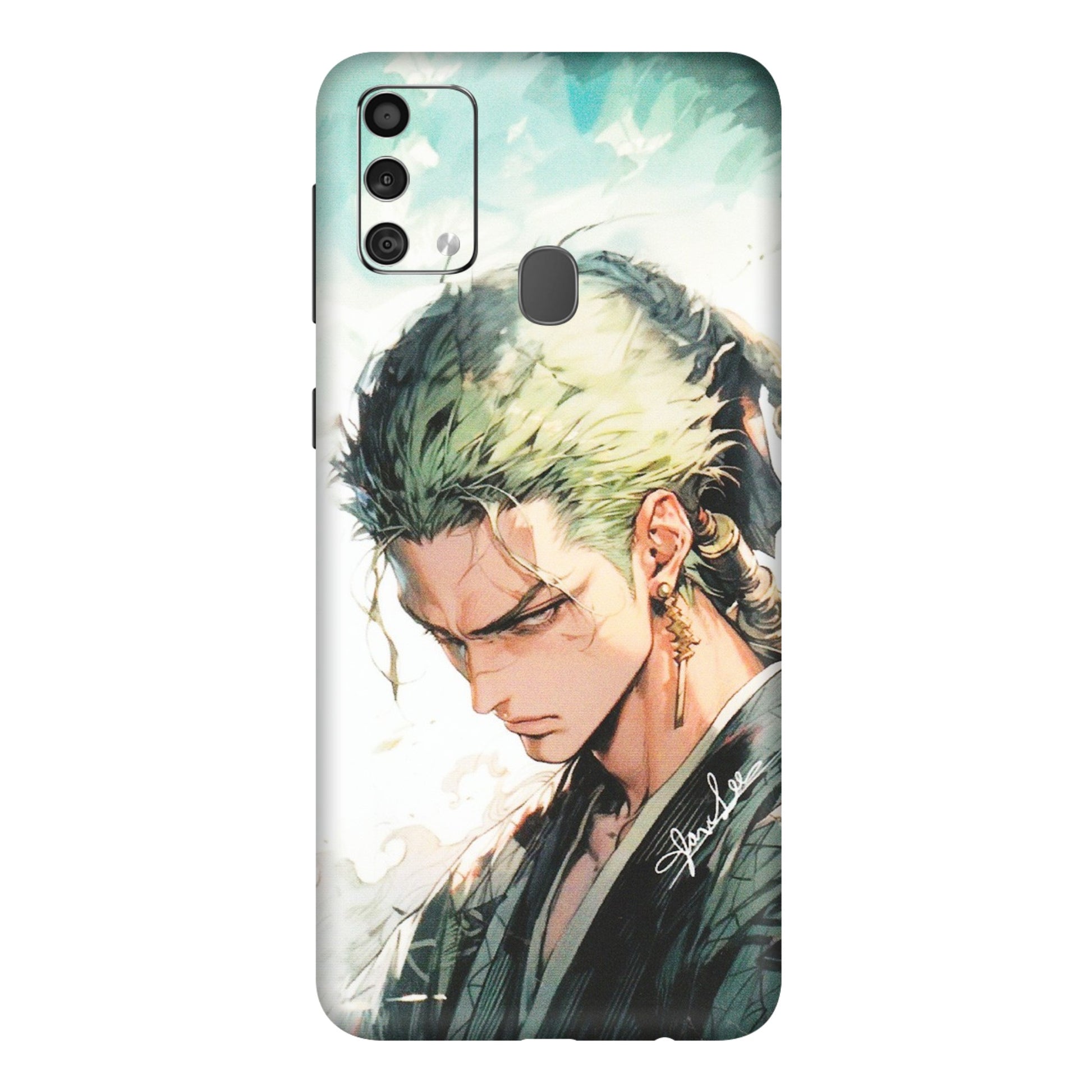 Samsung M/F/Note/Flip and C Phone Skins (All Models) - Pirate Hunter One Piece Anime - Matte Finish (M-157) Samsung Galaxy F41